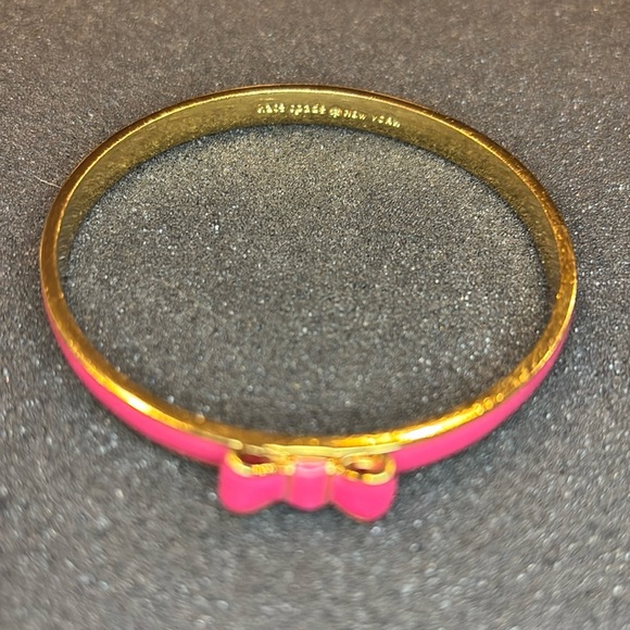 Kate Spade New York Pink Enamel Cuff Bracelet - Picture 2 of 3